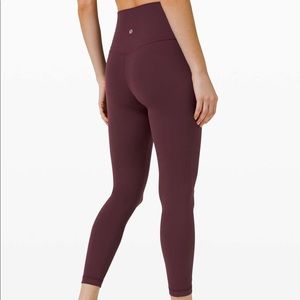 Lululemon align pant II 25” Cassis size 4